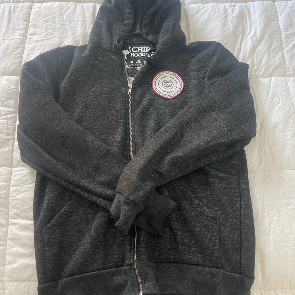 Black Lightweight Zip-Up Hoodie Jacket